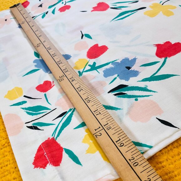 Vintage 80s Fieldcrest Spring Floral Bouquet Pillowcase Set of 2 - Retro Bedding - Picture 9 of 10